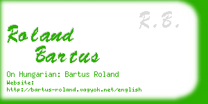 roland bartus business card